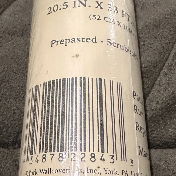 YORK CE8653 Hunter Olive Green Floral Swirl Wallpaper Double Roll 56 sqft NEW